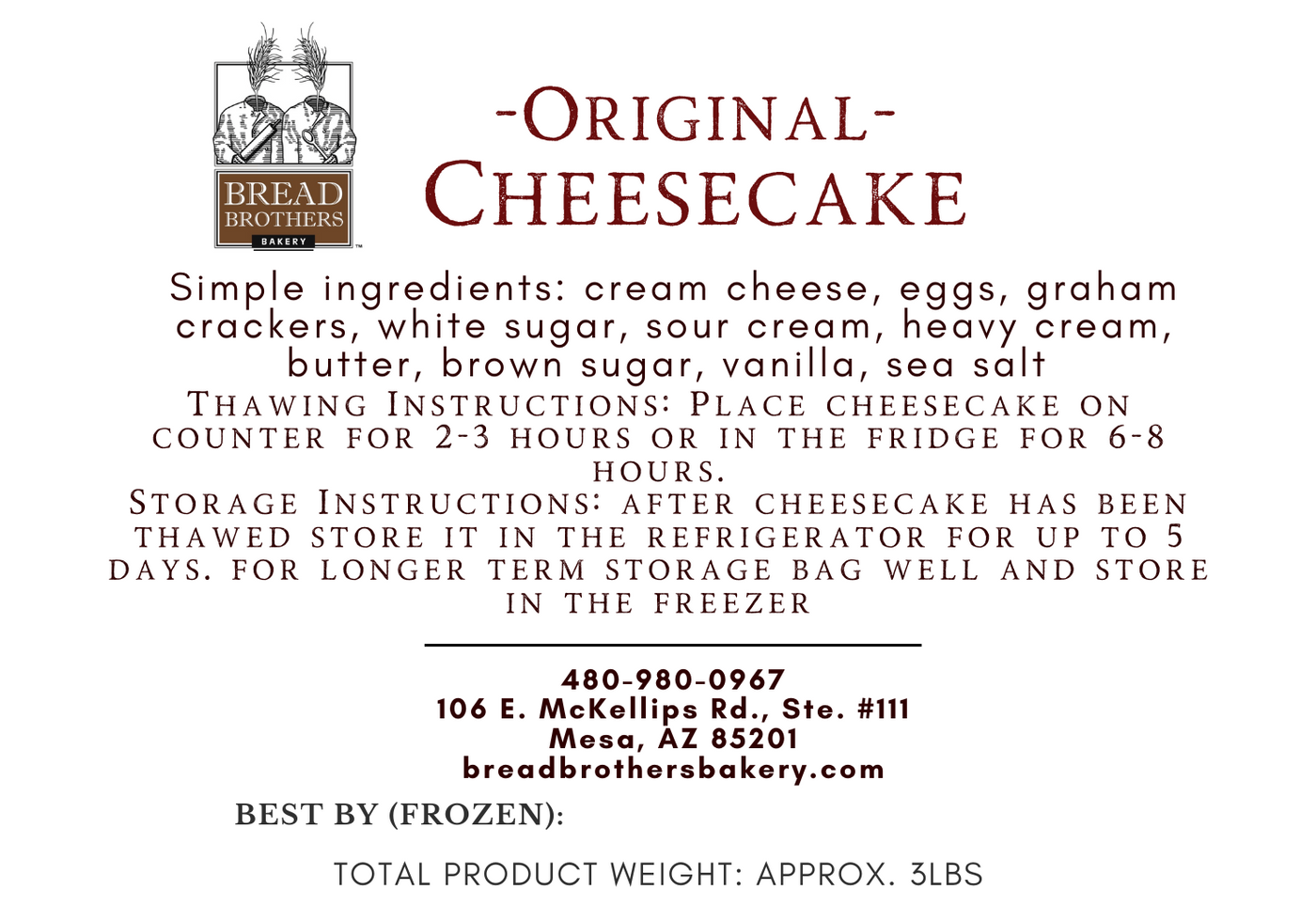 Original Cheesecake