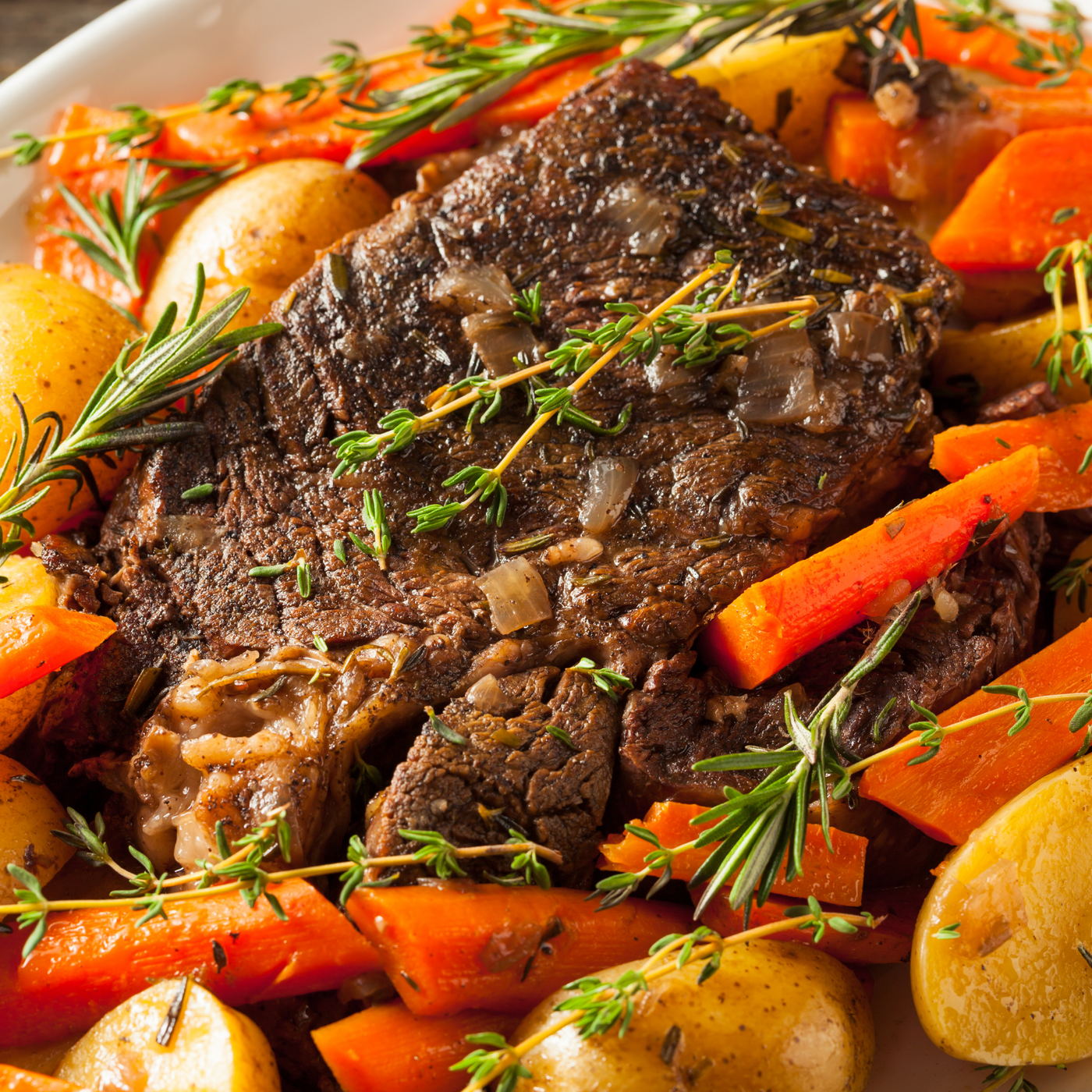 Pot Roast with Carrots & Potatoes