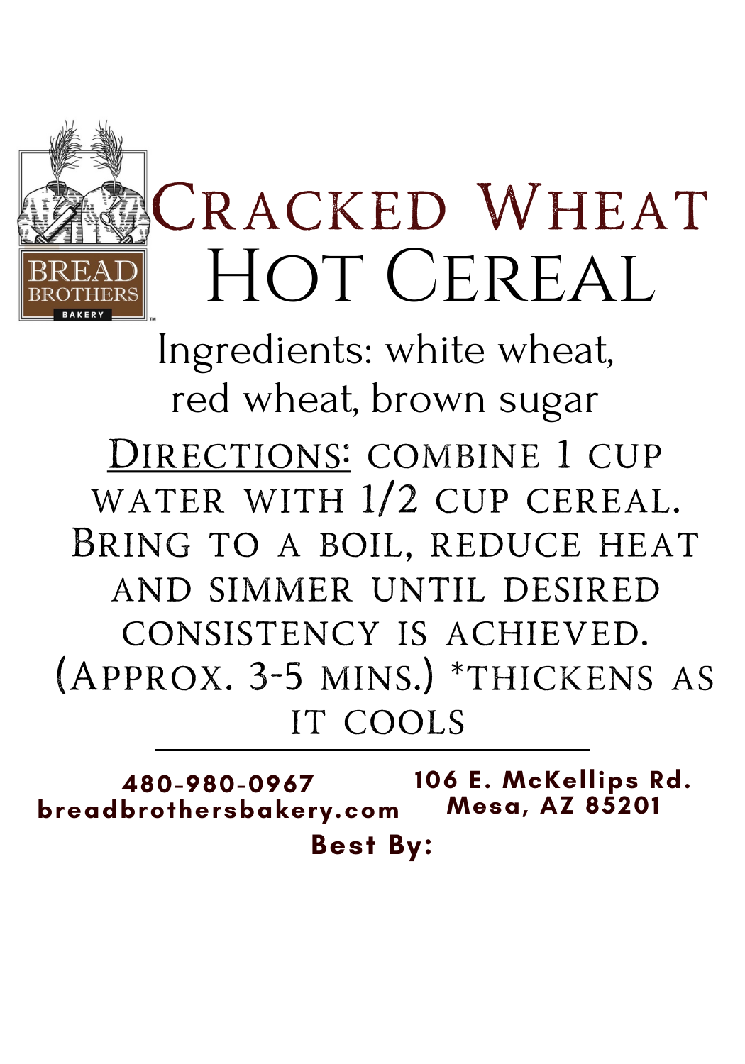 Cracked Wheat Cereal