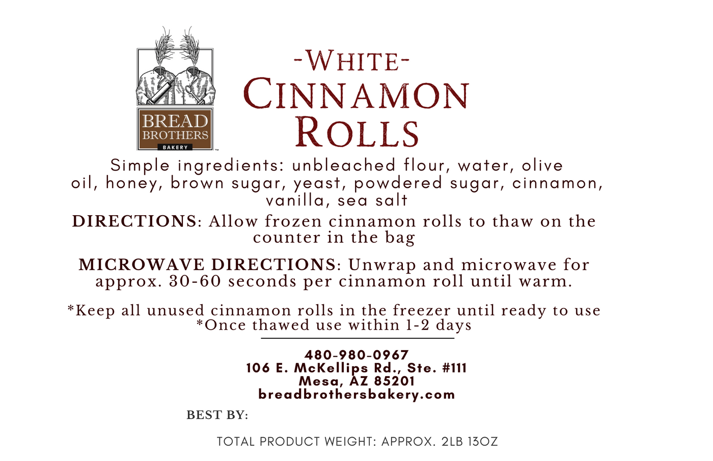 Cinnamon Rolls-Half Dozen