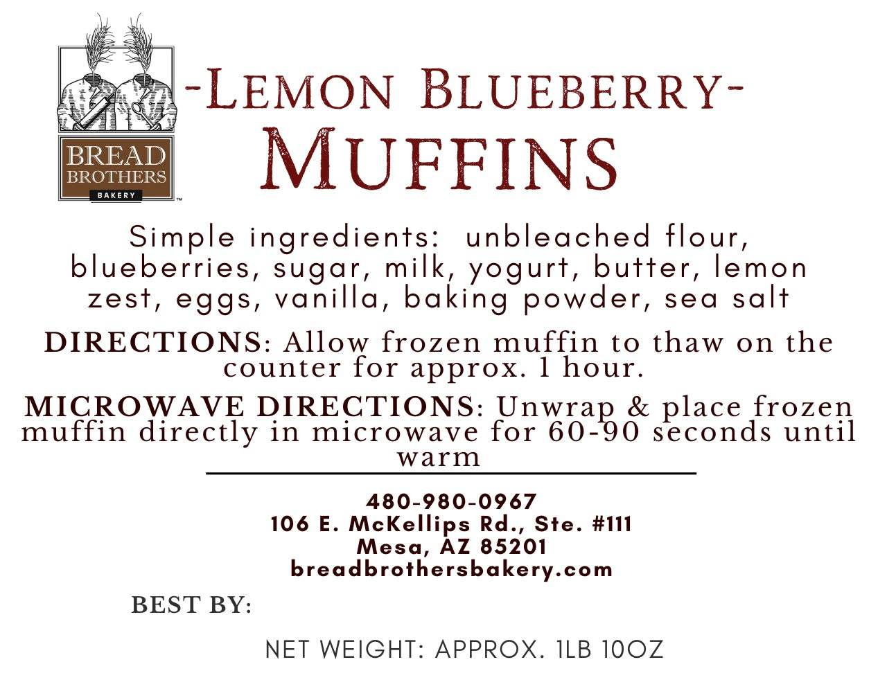 Lemon Blueberry Muffins