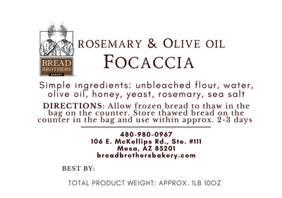 Rosemary Olive Oil Focaccia