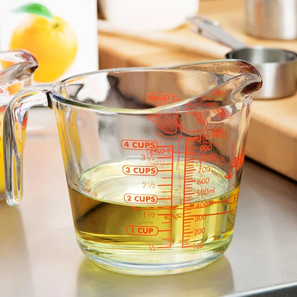 Clear Glass Measuring Cups