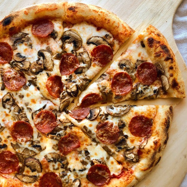 Sausage, Pepperoni & Mushroom Pizza