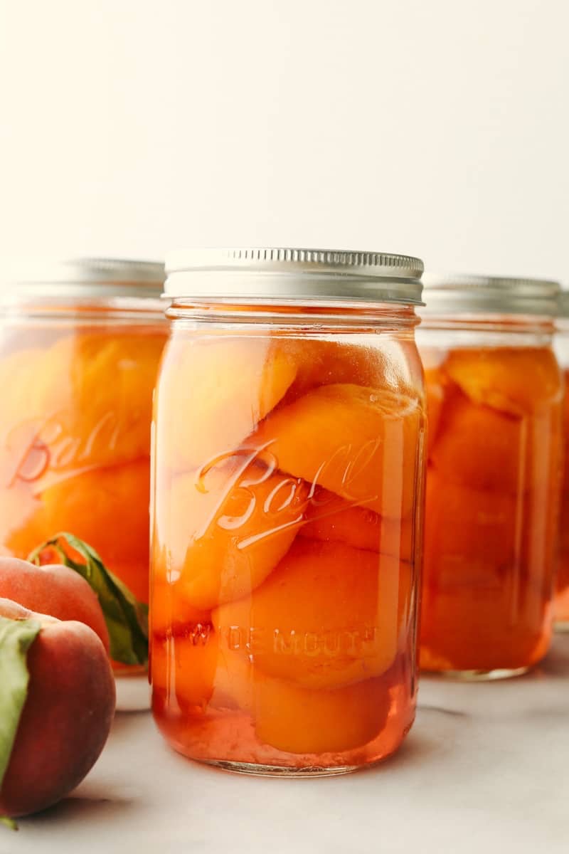 Bottled Peach Halves