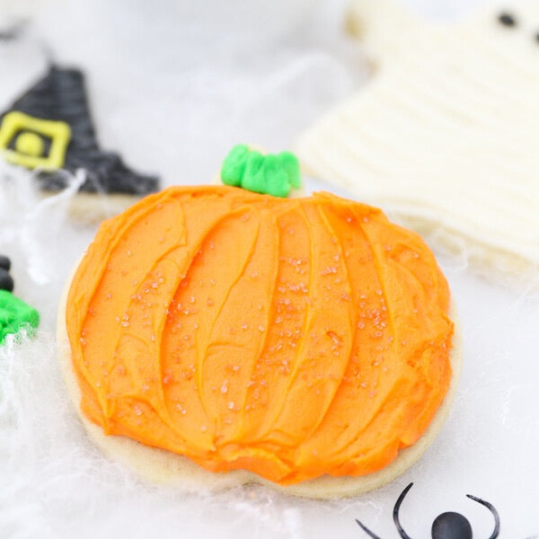 Pumpkin Shaped Sugar Cookies