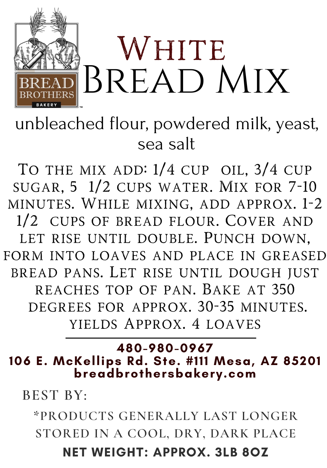 White Bread Mix