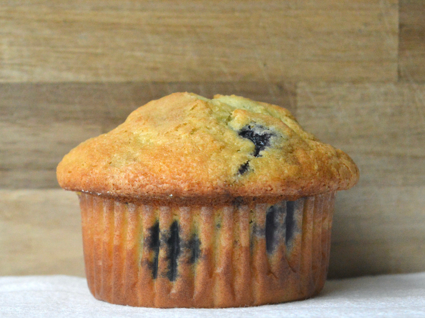 closeup lemon blueberry muffin copyrighted image